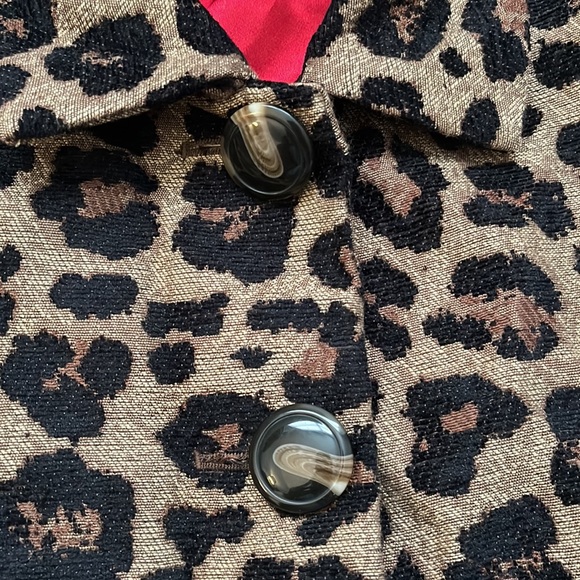 Chico’s Leopard Animal Print Blazer Women’s Size 0 / Small - Picture 5 of 7
